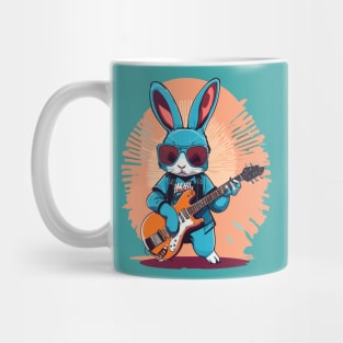 Rabbit Play Guitar Mug